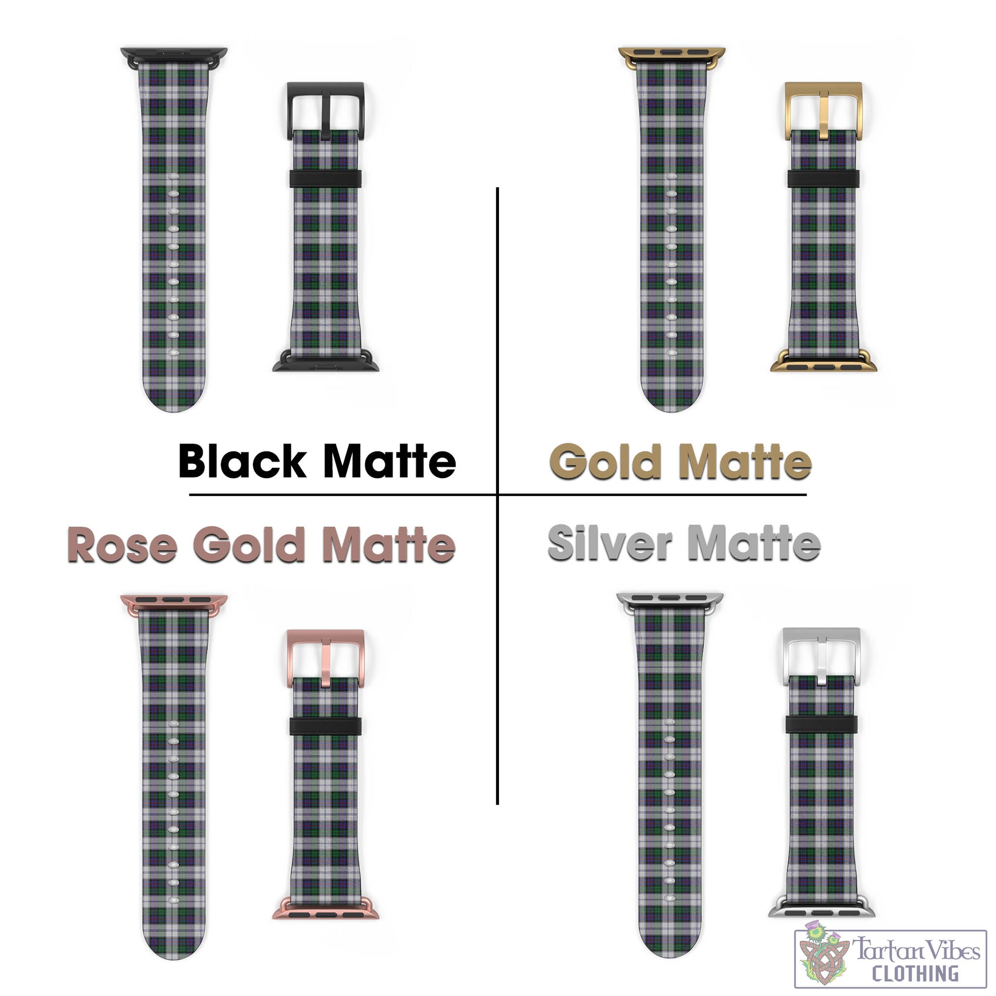 Tartan Vibes Clothing Campbell of Cawdor Dress Tartan Watch Band