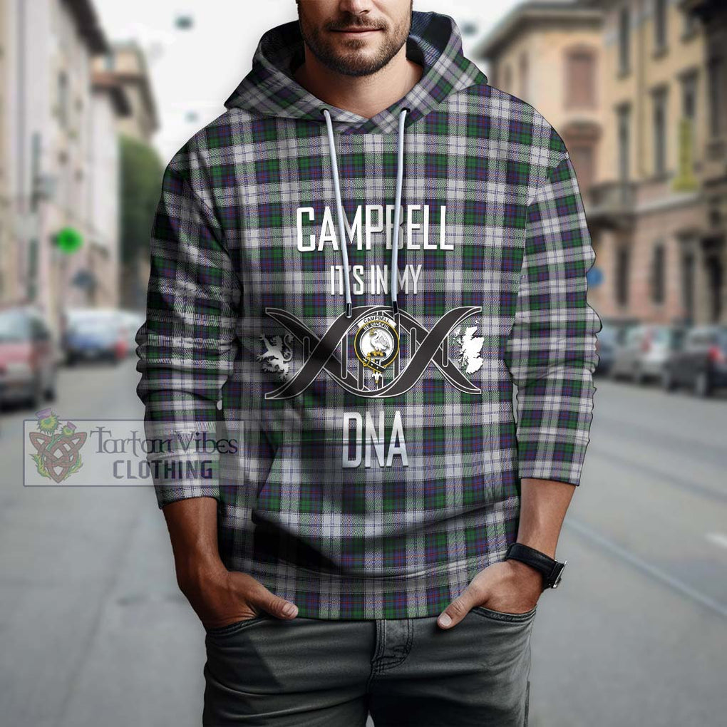 Campbell of Cawdor Dress Tartan Hoodie with Family Crest DNA In Me Style Pullover Hoodie - Tartanvibesclothing Shop