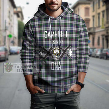 Campbell of Cawdor Dress Tartan Hoodie with Family Crest DNA In Me Style