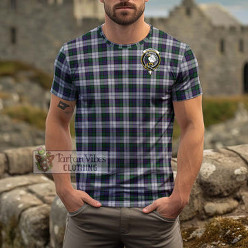 Campbell of Cawdor Dress Tartan Cotton T-Shirt with Family Crest