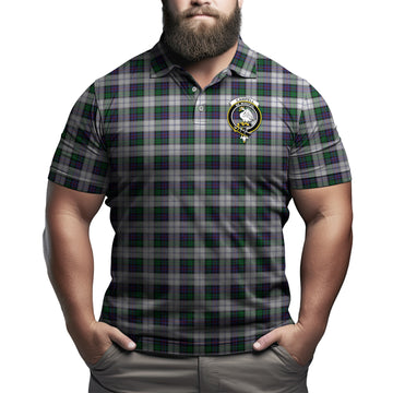 Campbell of Cawdor Dress Tartan Men's Polo Shirt with Family Crest