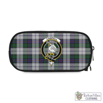 Campbell of Cawdor Dress Tartan Pen and Pencil Case with Family Crest