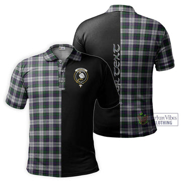 Campbell of Cawdor Dress Tartan Polo Shirt with Family Crest and Half Of Me Style