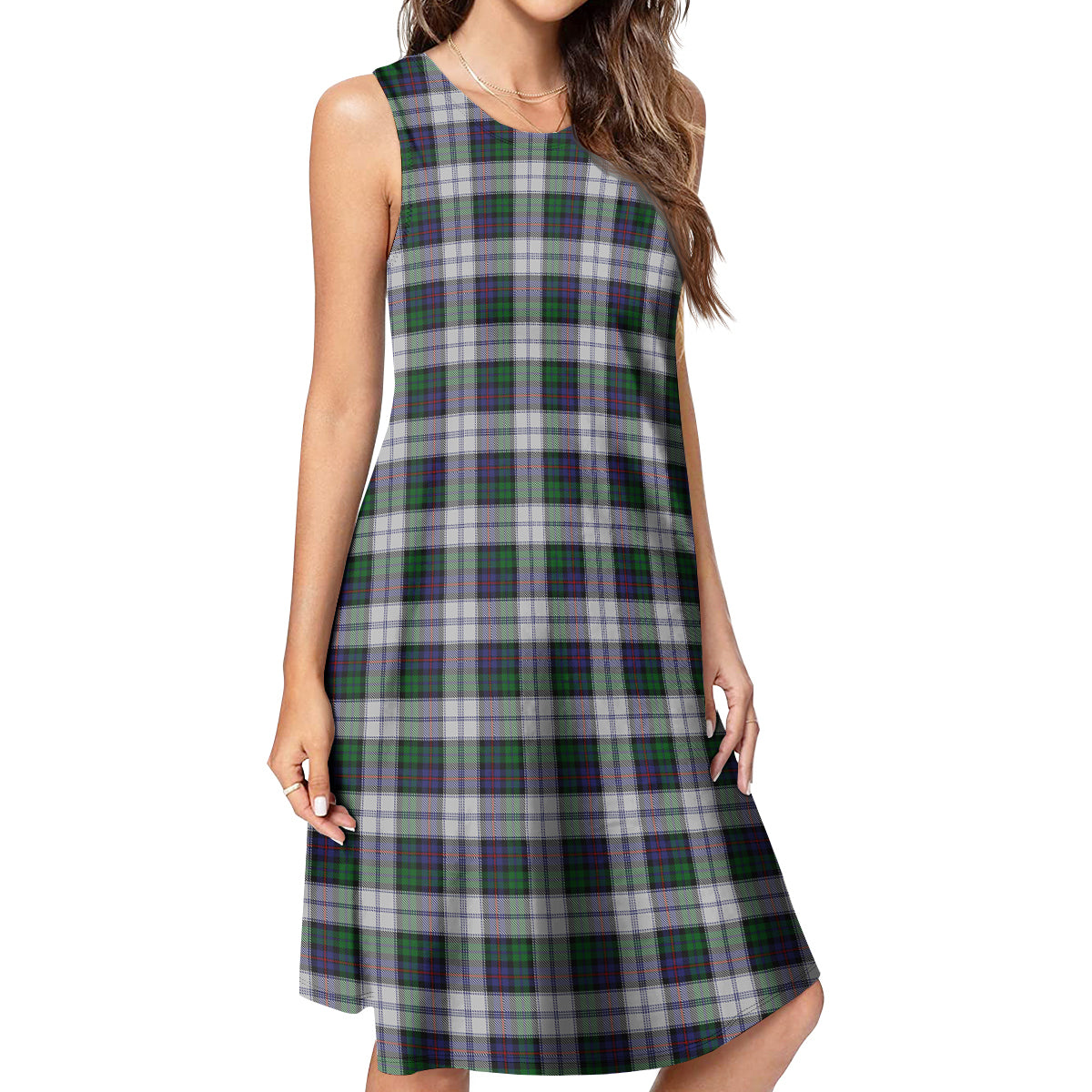 Campbell of Cawdor Dress Tartan Womens Casual Dresses - Tartanvibesclothing