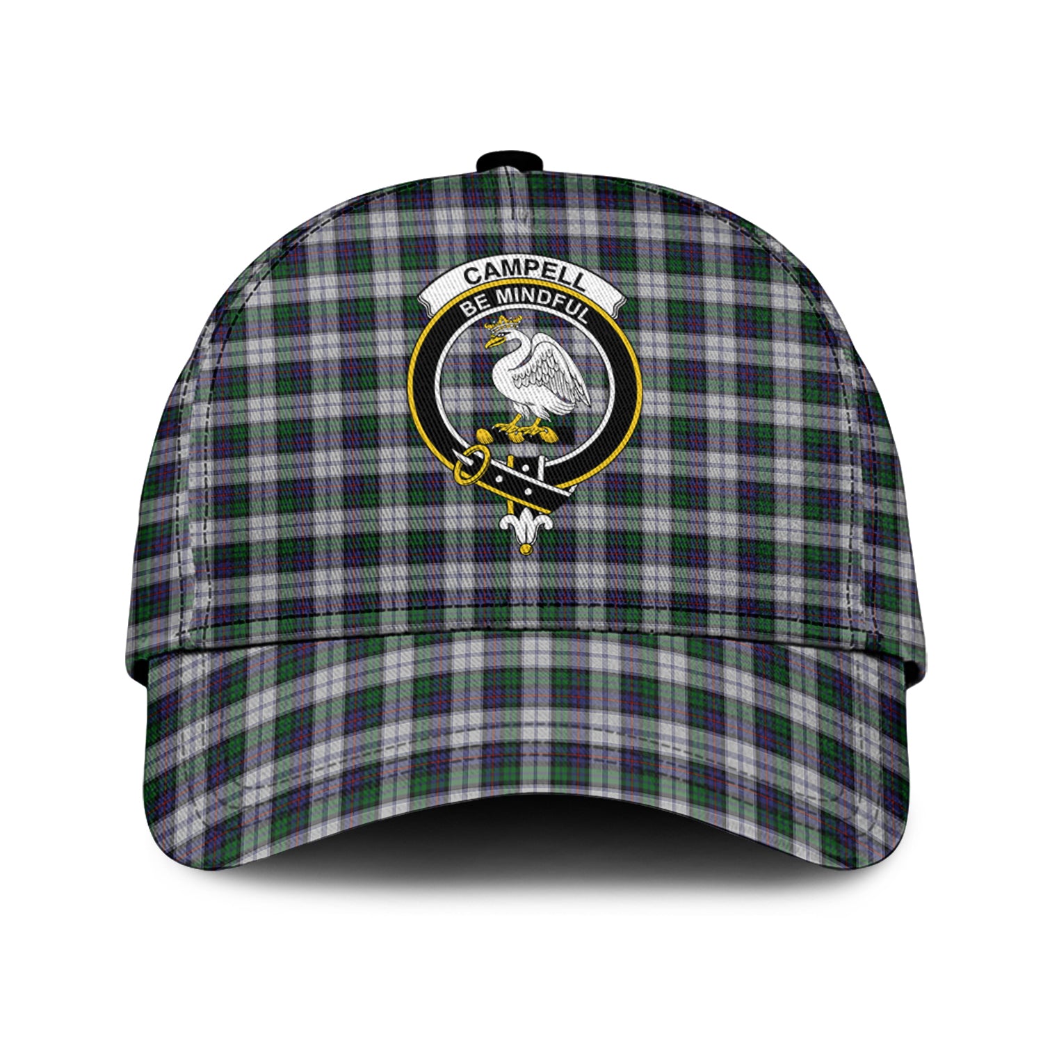 Campbell of Cawdor Dress Tartan Classic Cap with Family Crest Classic Cap Universal Fit - Tartan Vibes Clothing