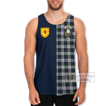 Campbell of Cawdor Dress Tartan Men's Tank Top Alba with Scottish Lion Royal Arm Half Style