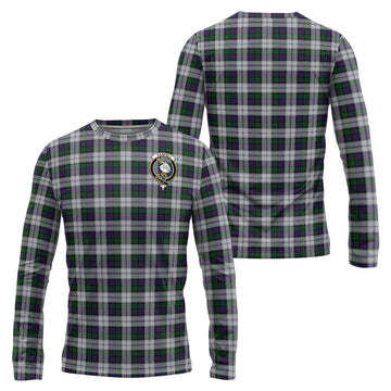 Campbell of Cawdor Dress Tartan Long Sleeve T-Shirt with Family Crest