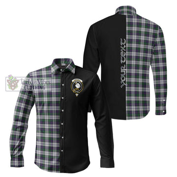 Campbell of Cawdor Dress Tartan Long Sleeve Button Shirt with Family Crest and Half Of Me Style