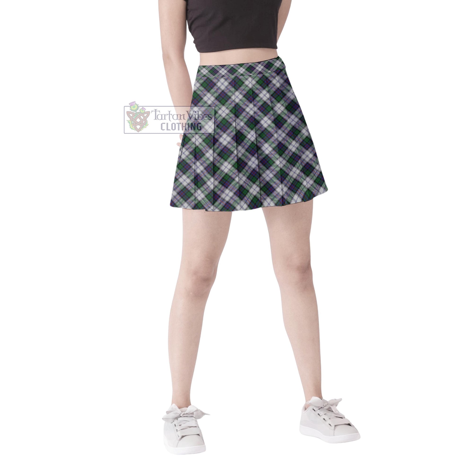 Tartan Vibes Clothing Campbell of Cawdor Dress Tartan Women's Plated Mini Skirt