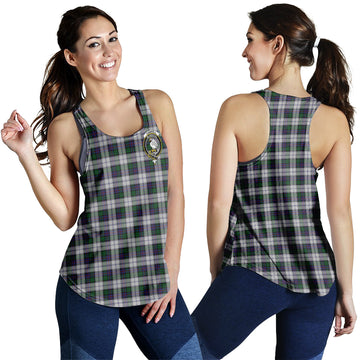 Campbell of Cawdor Dress Tartan Women Racerback Tanks with Family Crest