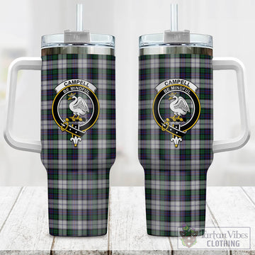 Campbell of Cawdor Dress Tartan Tumbler with Handle with Family Crest