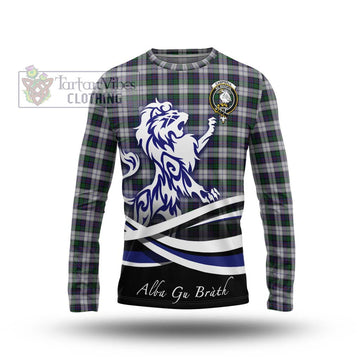 Campbell of Cawdor Dress Tartan Long Sleeve T-Shirt with Alba Gu Brath Regal Lion Emblem