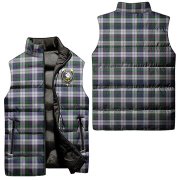 Campbell of Cawdor Dress Tartan Sleeveless Puffer Jacket with Family Crest