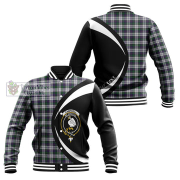 Campbell of Cawdor Dress Tartan Baseball Jacket with Family Crest Circle Style