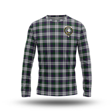 Campbell of Cawdor Dress Tartan Long Sleeve T-Shirt with Family Crest