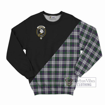 Campbell of Cawdor Dress Tartan Sweatshirt with Family Crest and Military Logo Style