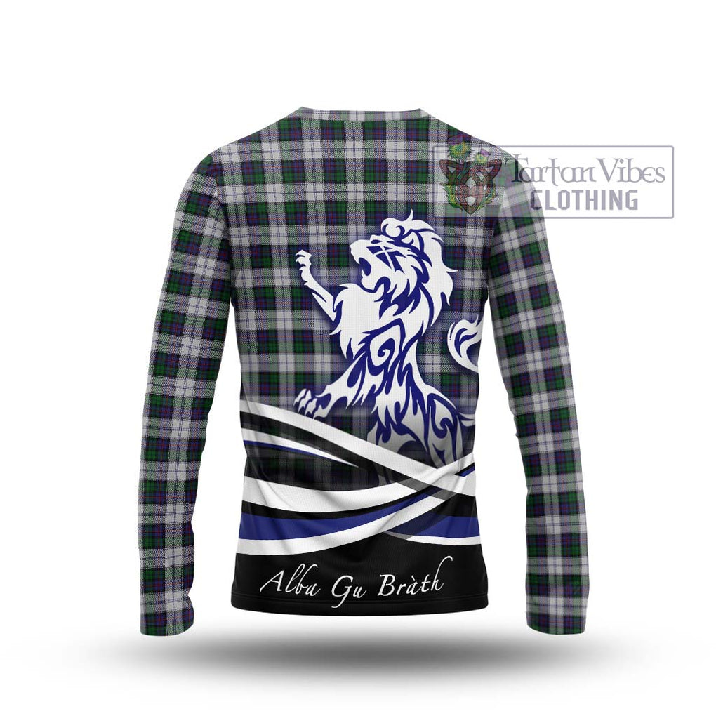 Campbell of Cawdor Dress Tartan Long Sleeve T-Shirt with Alba Gu Brath Regal Lion Emblem - Tartanvibesclothing Shop