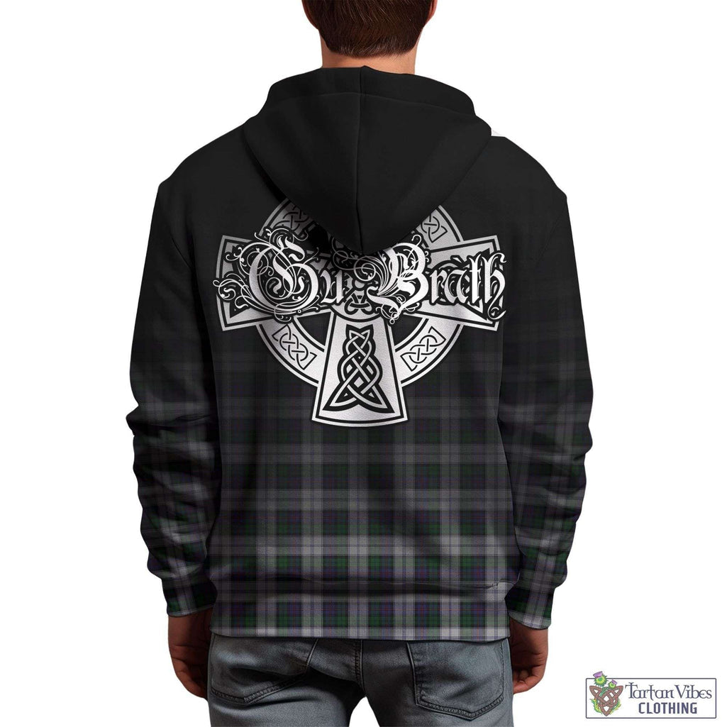 Tartan Vibes Clothing Campbell of Cawdor Dress Tartan Hoodie Featuring Alba Gu Brath Family Crest Celtic Inspired