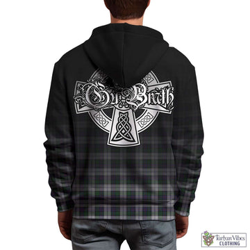 Campbell of Cawdor Dress Tartan Hoodie Featuring Alba Gu Brath Family Crest Celtic Inspired