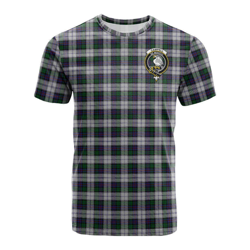 Campbell of Cawdor Dress Tartan T-Shirt with Family Crest - Tartan Vibes Clothing