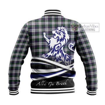 Campbell of Cawdor Dress Tartan Baseball Jacket with Alba Gu Brath Regal Lion Emblem