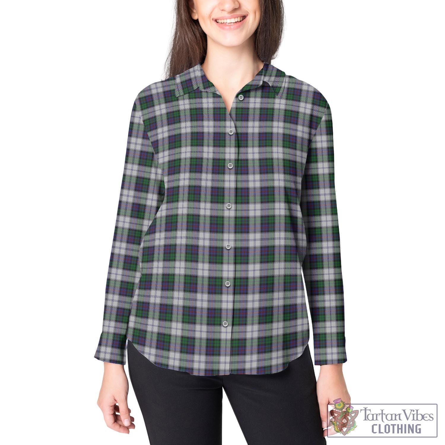 Campbell of Cawdor Dress Tartan Womens Casual Shirt