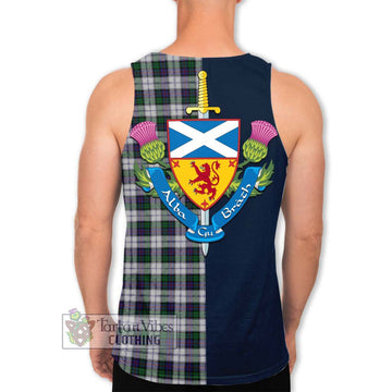 Campbell of Cawdor Dress Tartan Men's Tank Top Alba with Scottish Lion Royal Arm Half Style