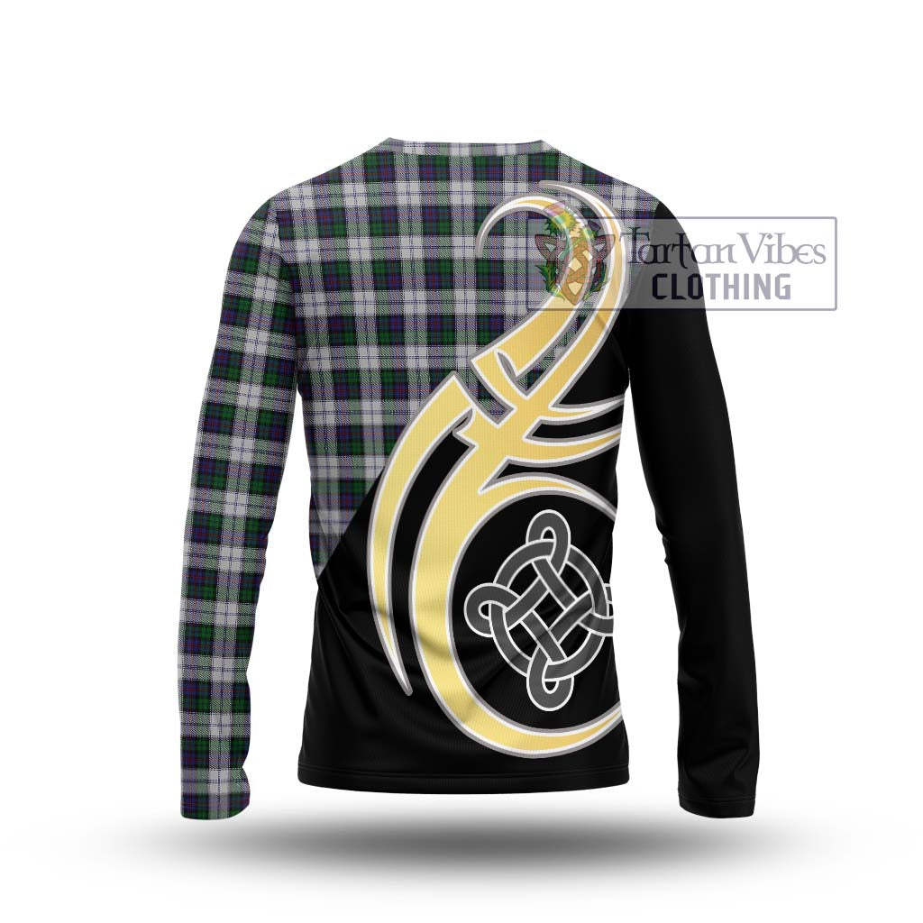 Campbell of Cawdor Dress Tartan Long Sleeve T-Shirt with Family Crest and Celtic Symbol Style - Tartan Vibes Clothing