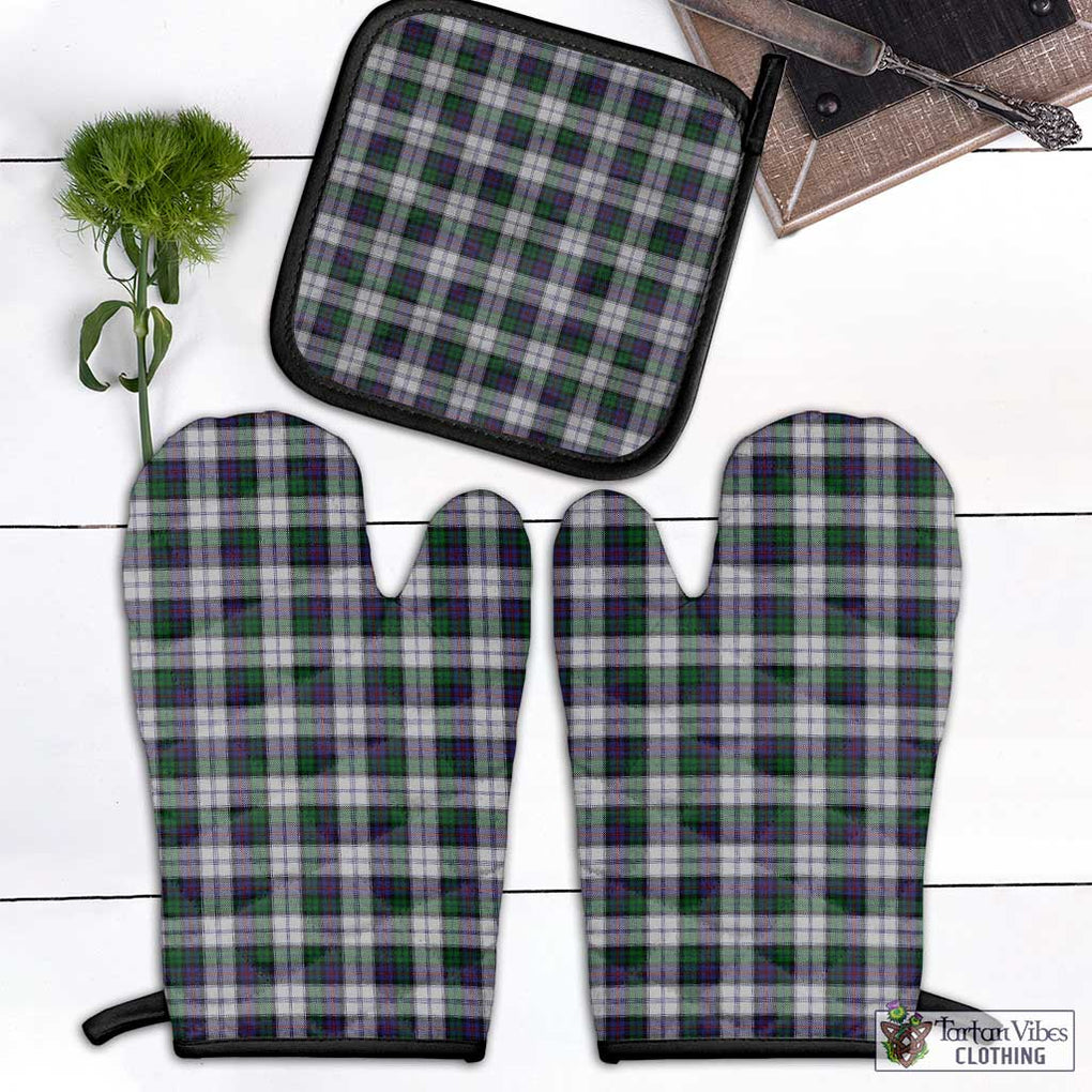 Campbell of Cawdor Dress Tartan Combo Oven Mitt & Pot-Holder Combo 1 Oven Mitt & 1 Pot-Holder Black - Tartan Vibes Clothing