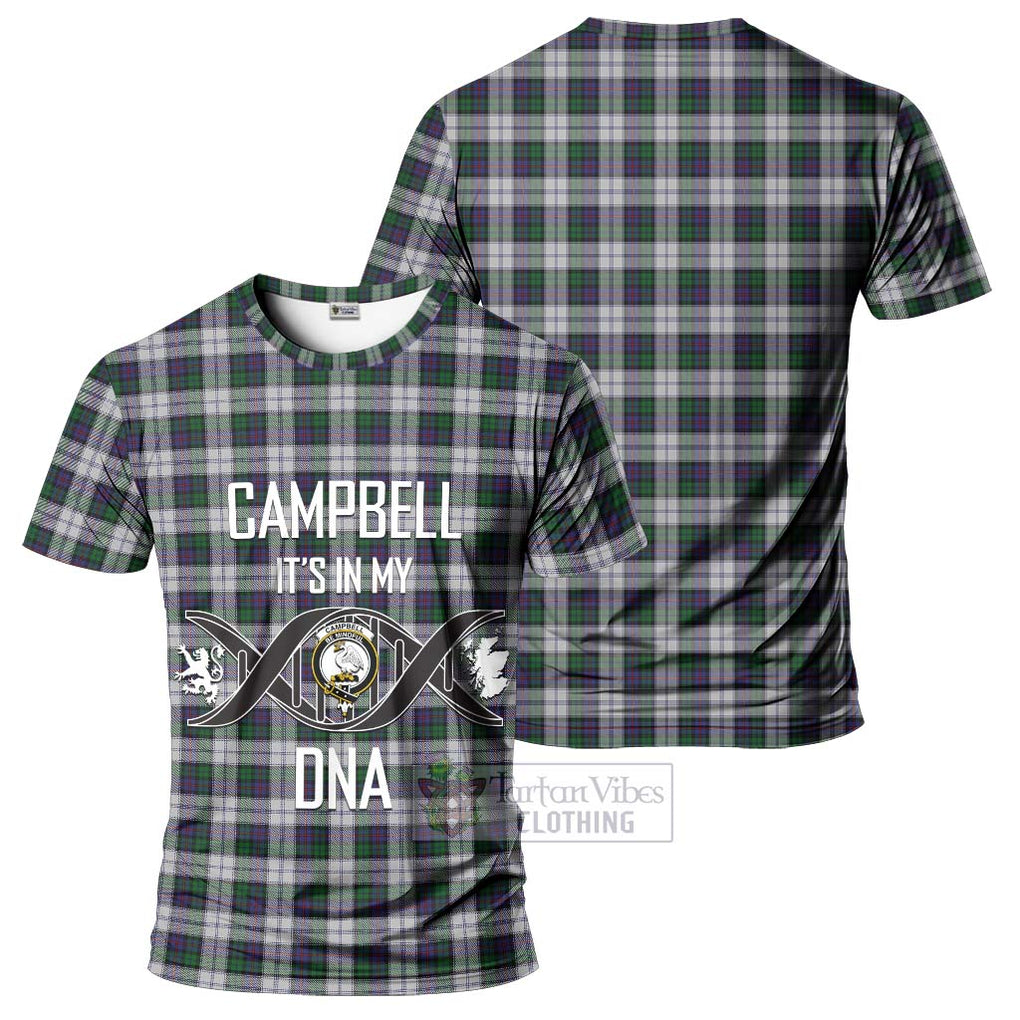 Campbell of Cawdor Dress Tartan T-Shirt with Family Crest DNA In Me Style - Tartan Vibes Clothing