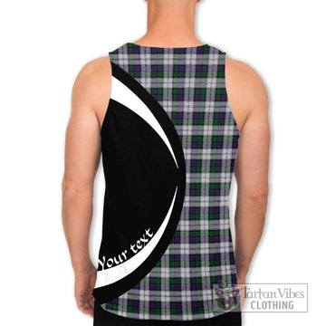 Campbell of Cawdor Dress Tartan Men's Tank Top with Family Crest Circle Style