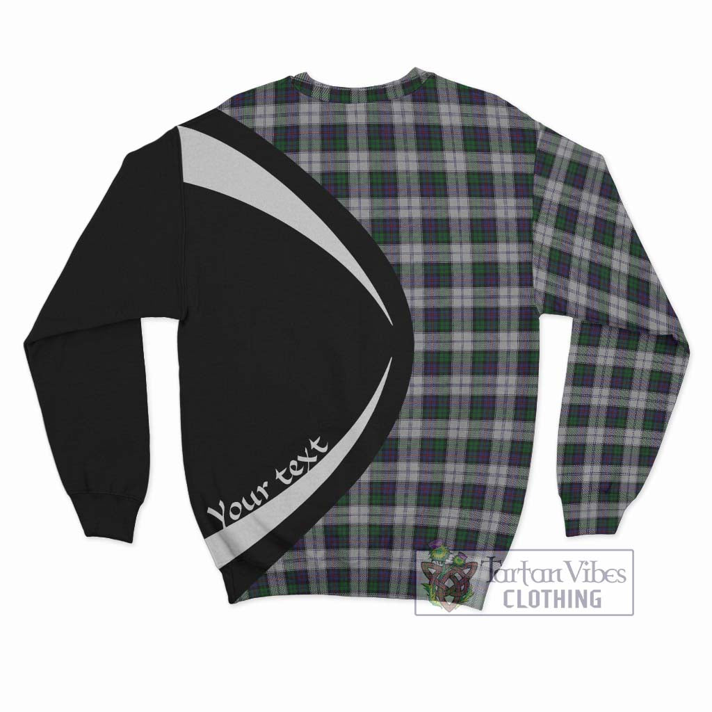 Campbell of Cawdor Dress Tartan Sweatshirt with Family Crest Circle Style - Tartan Vibes Clothing