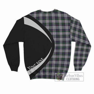 Campbell of Cawdor Dress Tartan Sweatshirt with Family Crest Circle Style