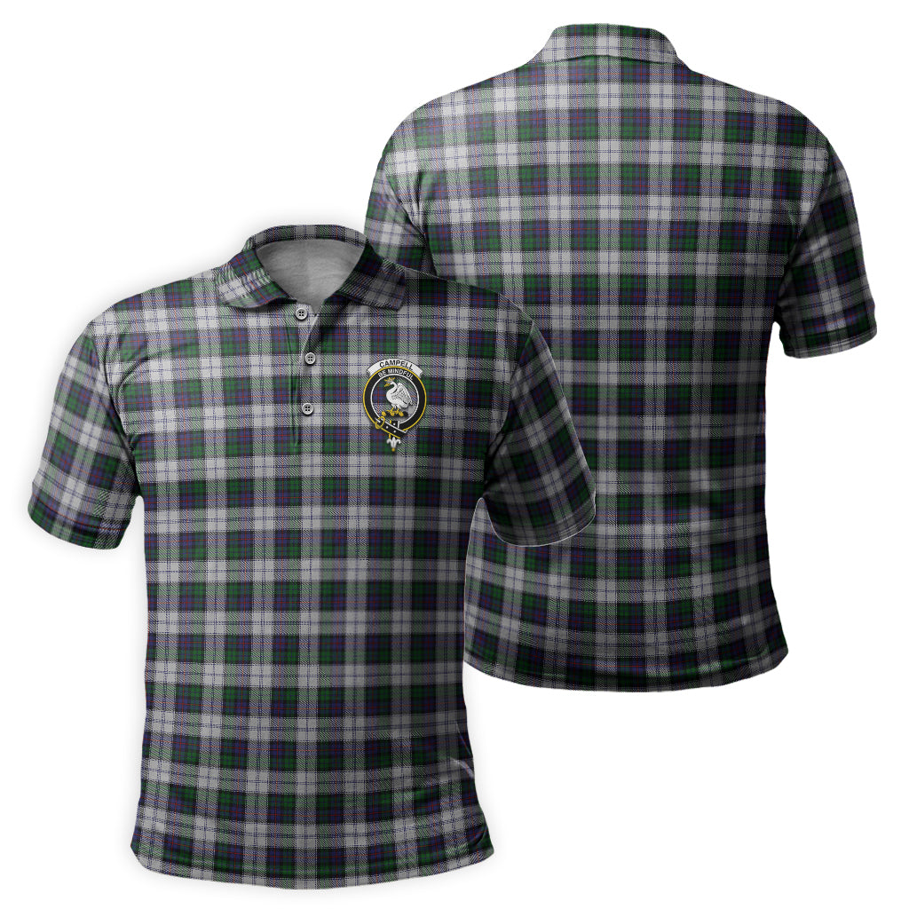 Campbell of Cawdor Dress Tartan Men's Polo Shirt with Family Crest - Tartan Vibes Clothing