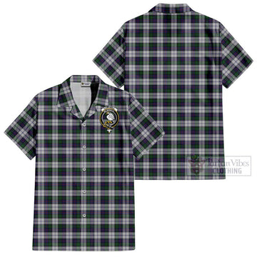 Campbell of Cawdor Dress Tartan Cotton Hawaiian Shirt with Family Crest