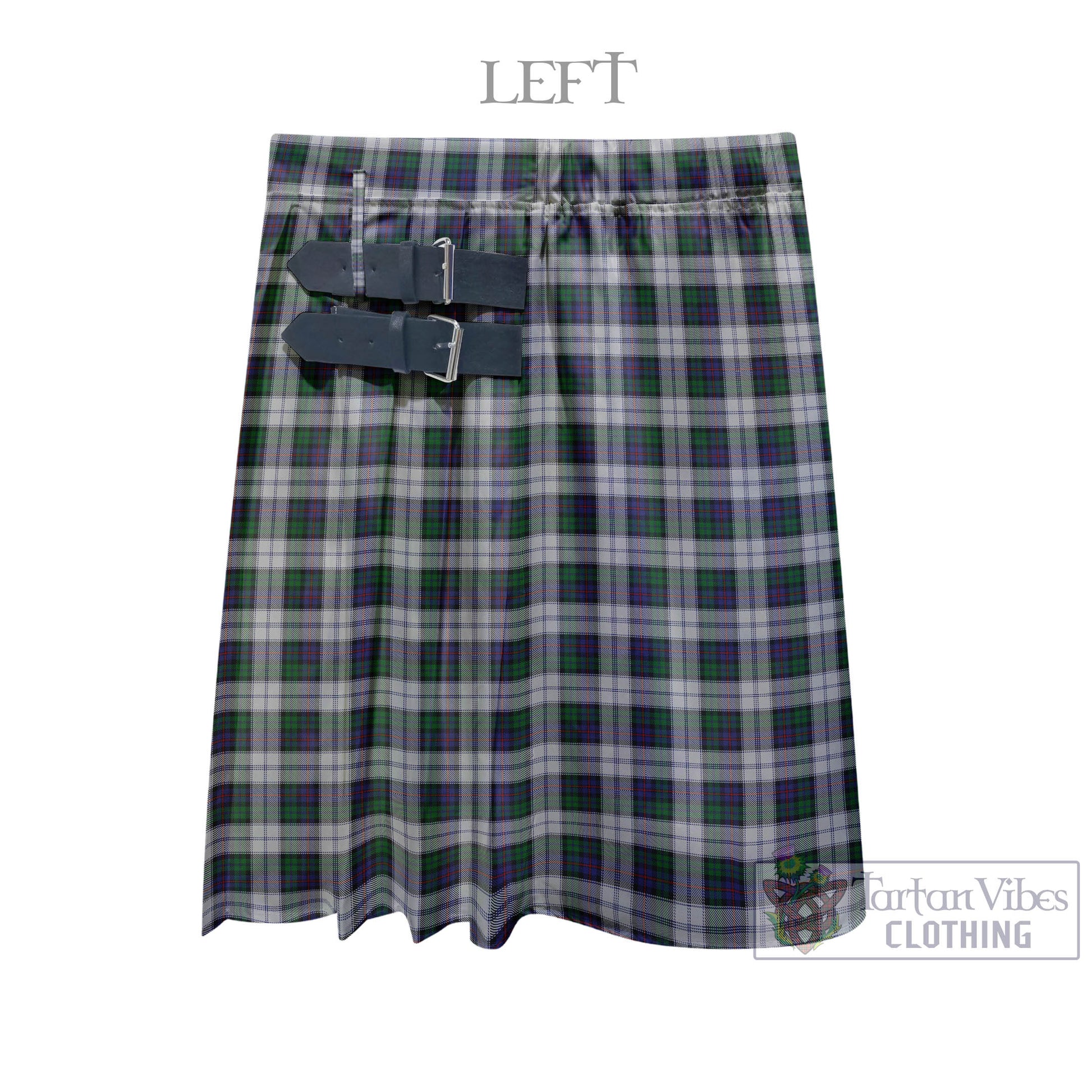 Tartan Vibes Clothing Campbell of Cawdor Dress Tartan Men's Pleated Skirt - Fashion Casual Retro Scottish Style