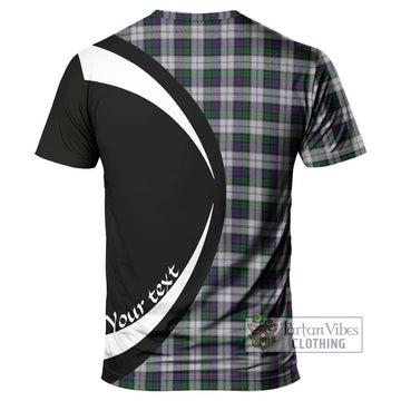 Campbell of Cawdor Dress Tartan T-Shirt with Family Crest Circle Style