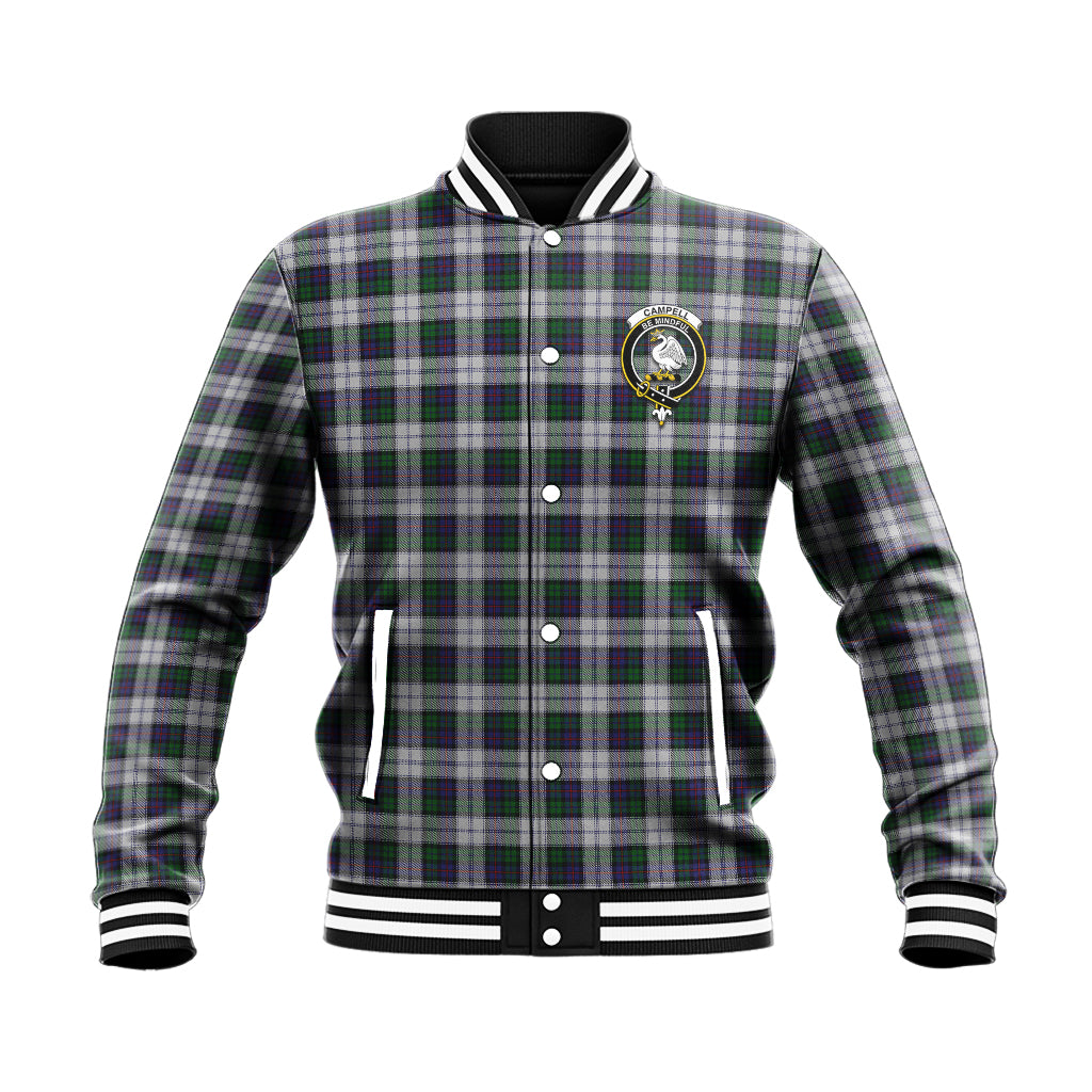 Campbell of Cawdor Dress Tartan Baseball Jacket with Family Crest - Tartan Vibes Clothing