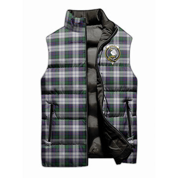 Campbell of Cawdor Dress Tartan Sleeveless Puffer Jacket with Family Crest