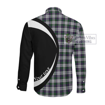 Campbell of Cawdor Dress Tartan Long Sleeve Button Up with Family Crest Circle Style