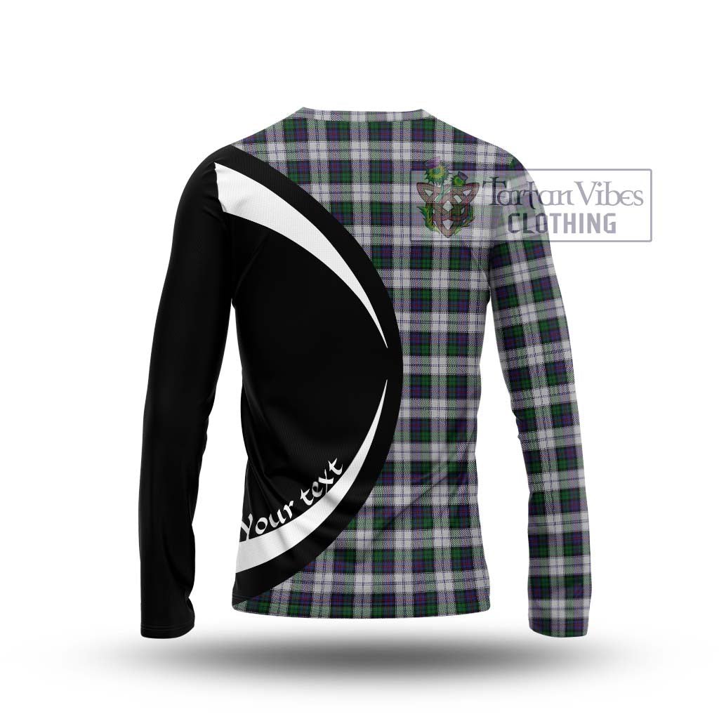 Campbell of Cawdor Dress Tartan Long Sleeve T-Shirt with Family Crest Circle Style - Tartan Vibes Clothing