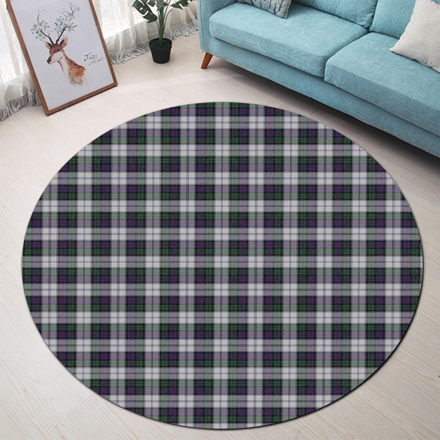 Campbell of Cawdor Dress Tartan Round Rug - Tartanvibesclothing