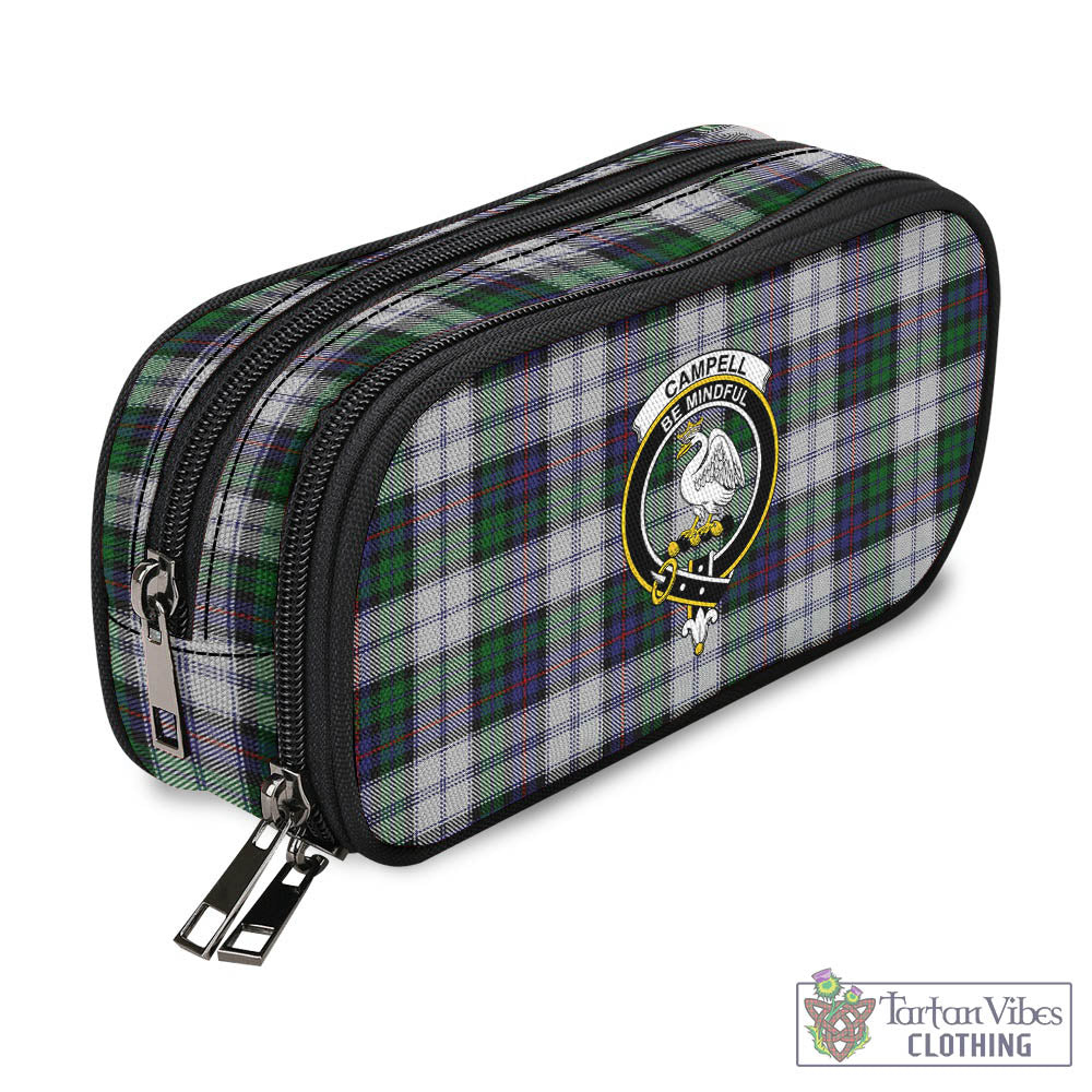 Tartan Vibes Clothing Campbell of Cawdor Dress Tartan Pen and Pencil Case with Family Crest