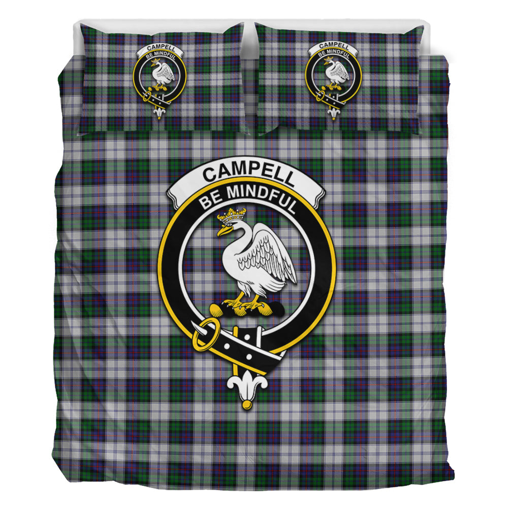 Campbell of Cawdor Dress Tartan Bedding Set with Family Crest - Tartan Vibes Clothing