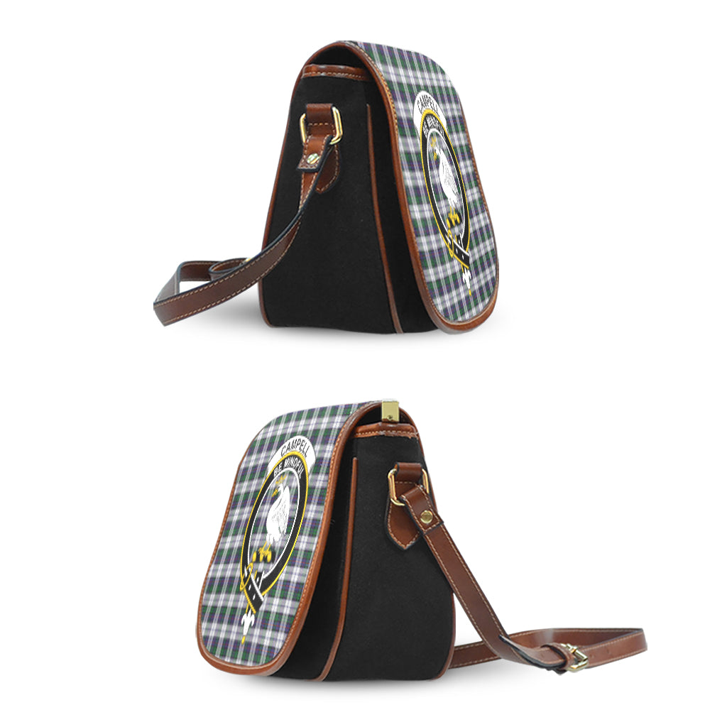 Campbell of Cawdor Dress Tartan Saddle Bag with Family Crest - Tartan Vibes Clothing