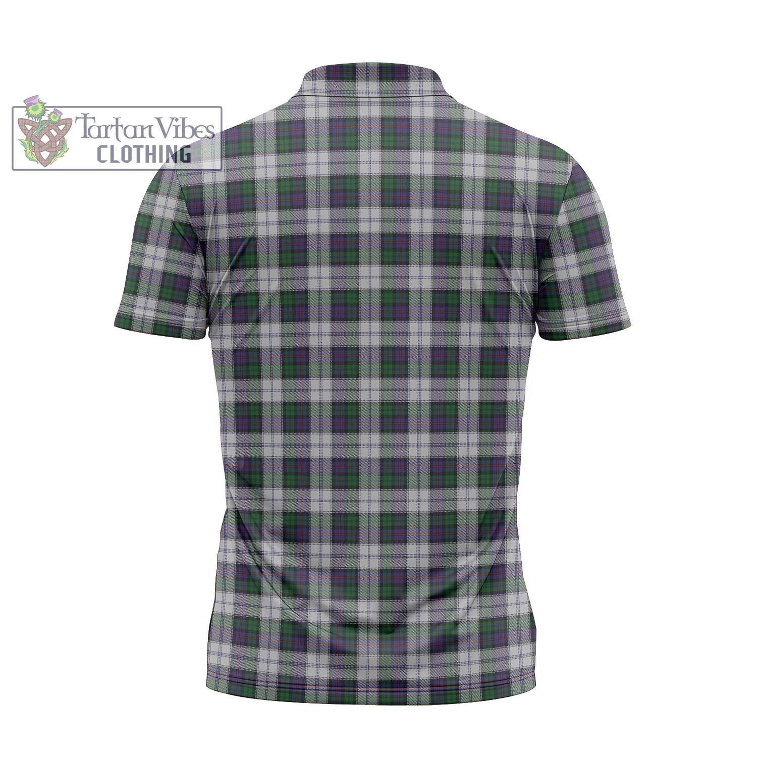 Tartan Vibes Clothing Campbell of Cawdor Dress Tartan Zipper Polo Shirt with Family Crest