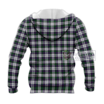 Campbell of Cawdor Dress Tartan Knitted Hoodie with Family Crest DNA In Me Style