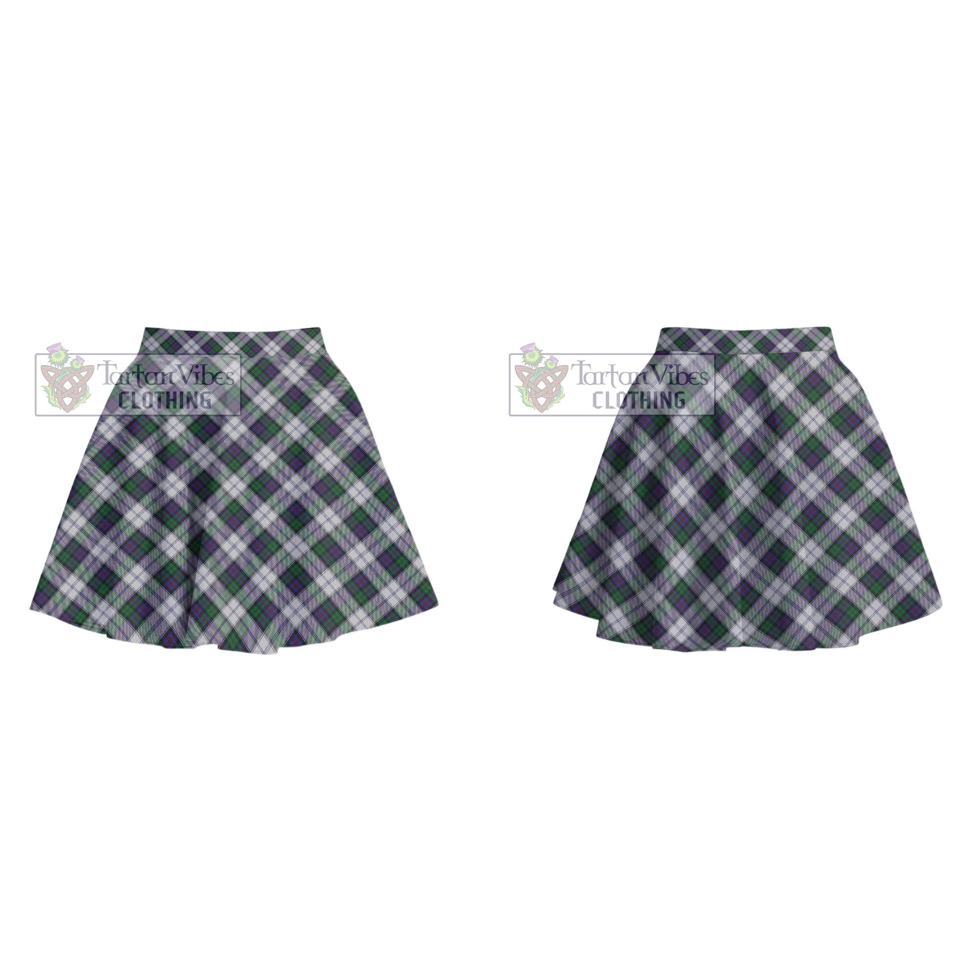 Tartan Vibes Clothing Campbell of Cawdor Dress Tartan Women's Plated Mini Skirt