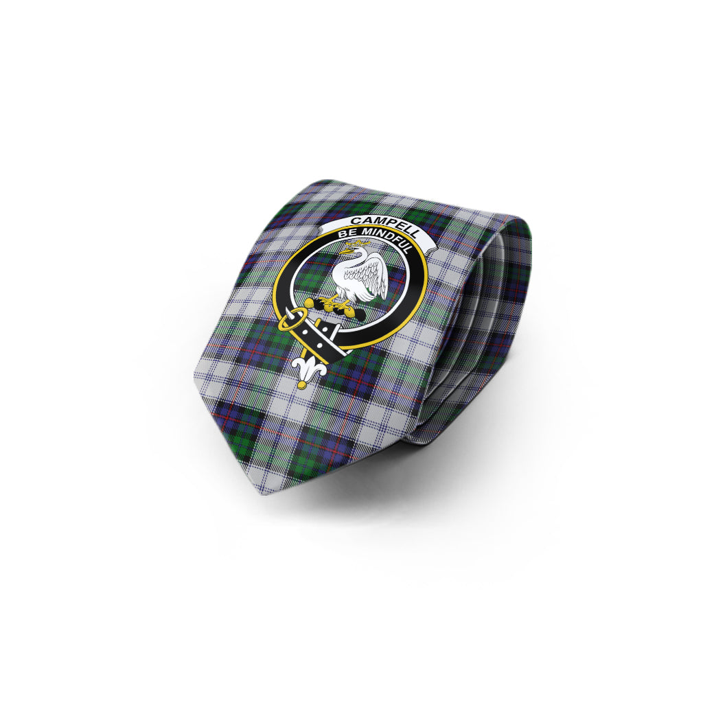 Campbell of Cawdor Dress Tartan Classic Necktie with Family Crest - Tartan Vibes Clothing