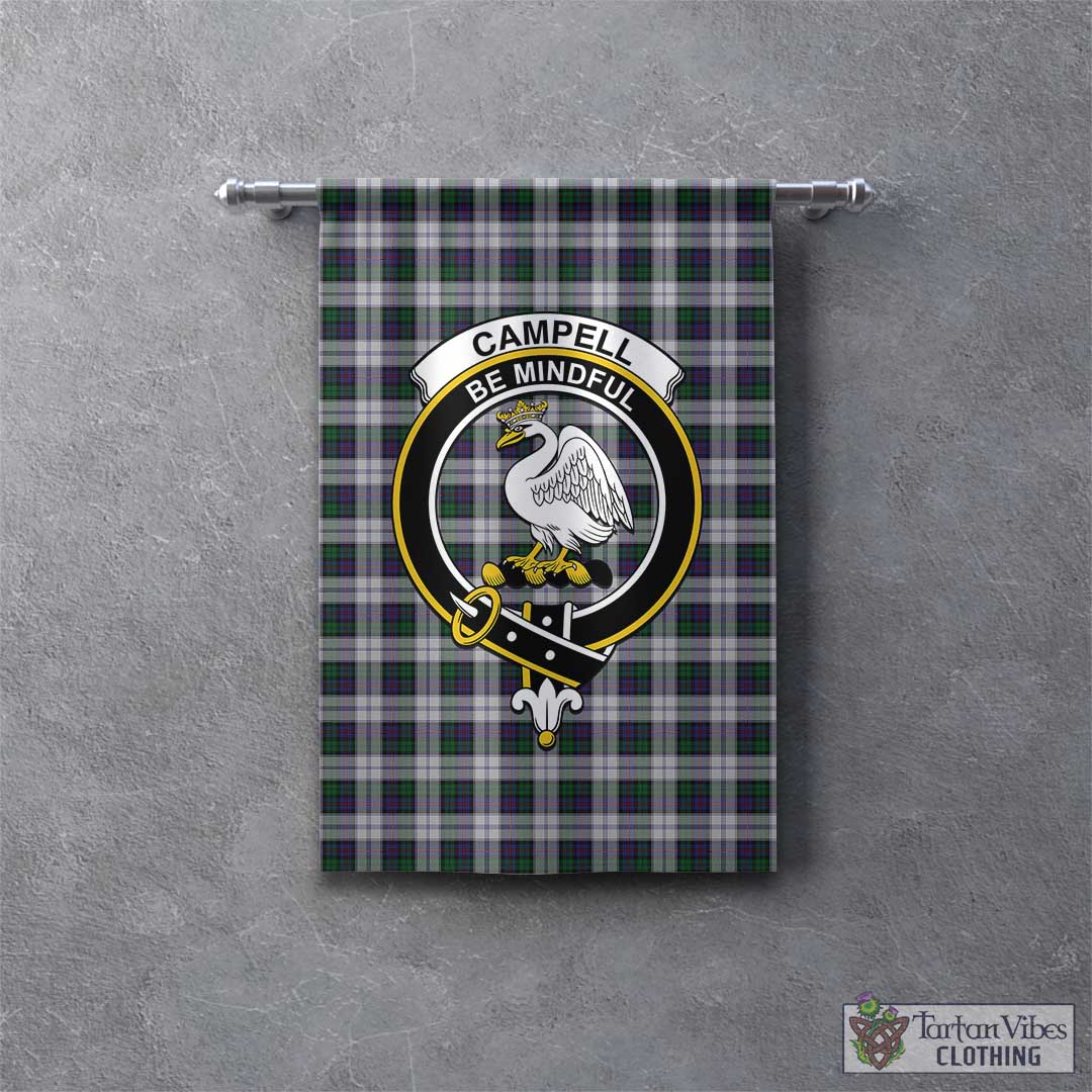 Tartan Vibes Clothing Campbell of Cawdor Dress Tartan Gonfalon, Tartan Banner with Family Crest